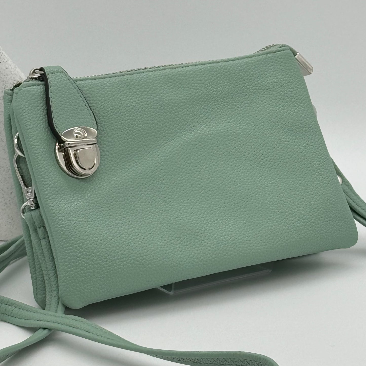 Slim Crossbody Clasp Bag