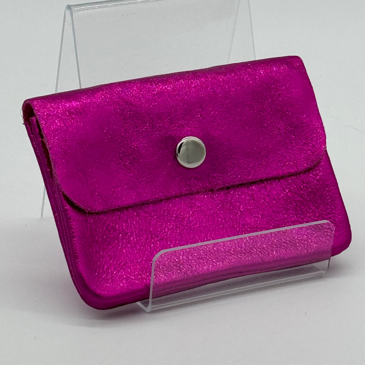 Metallic Leather Mini Purse