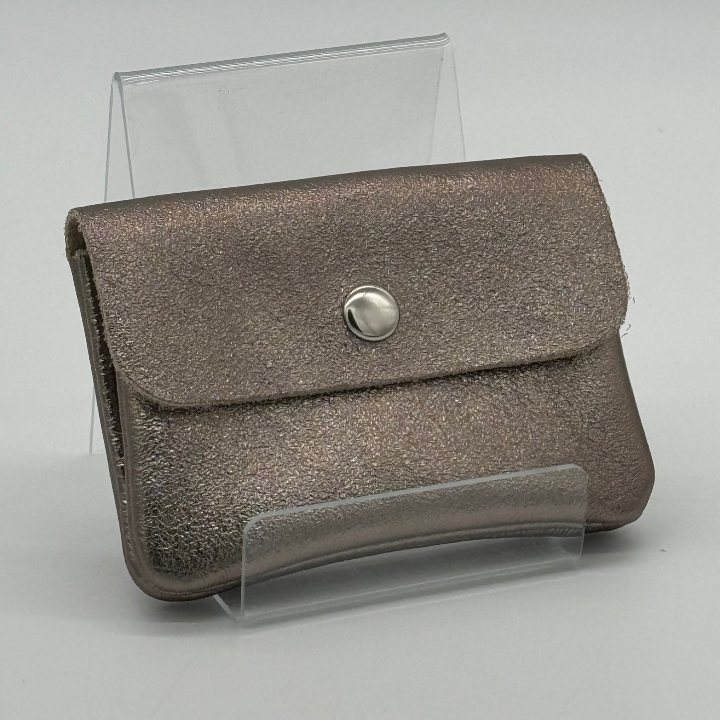 Metallic Leather Mini Purse