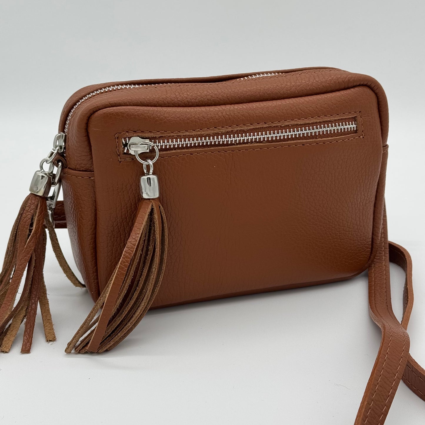 Leather Crossbody Camera Bag