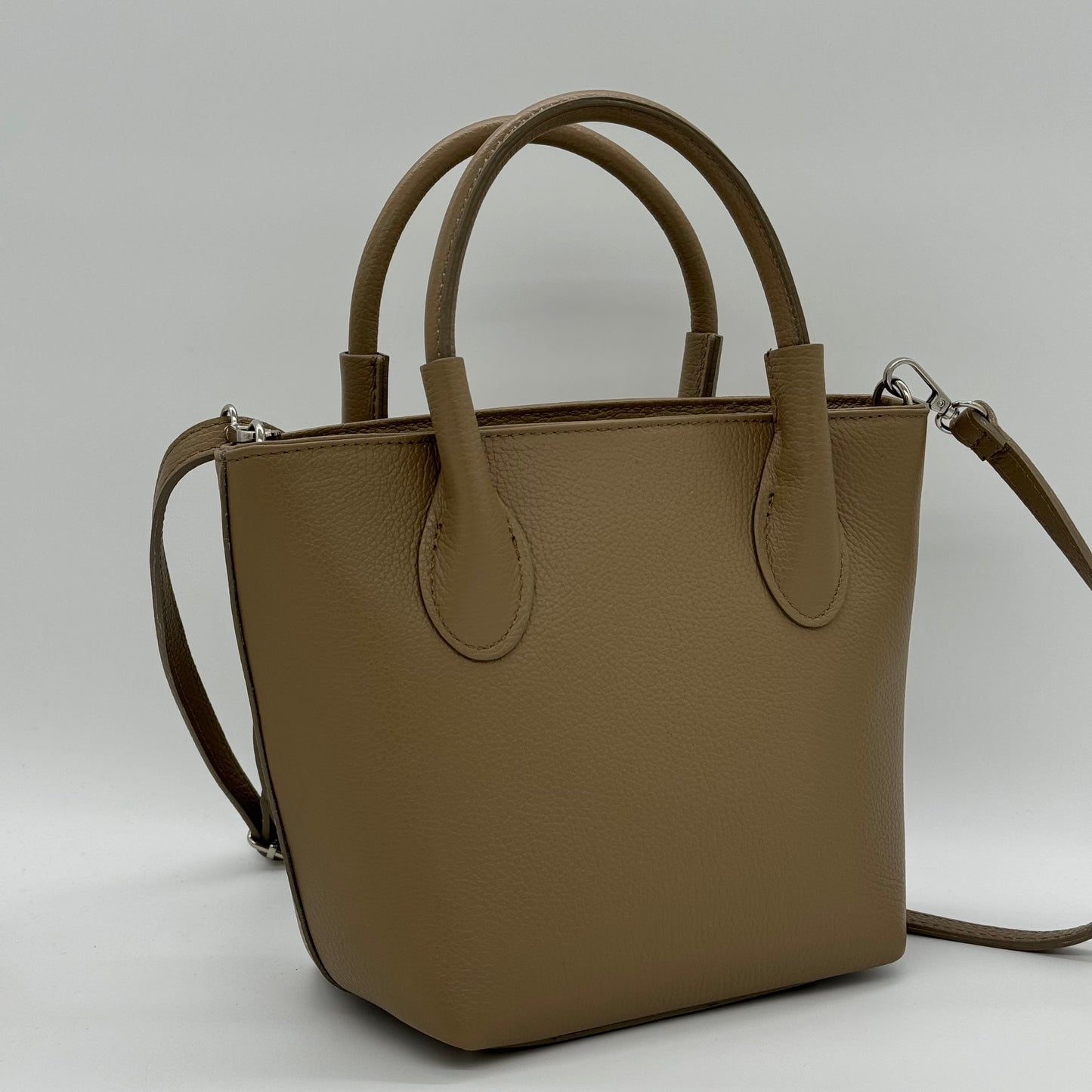 Leather Grab Bucket Bag