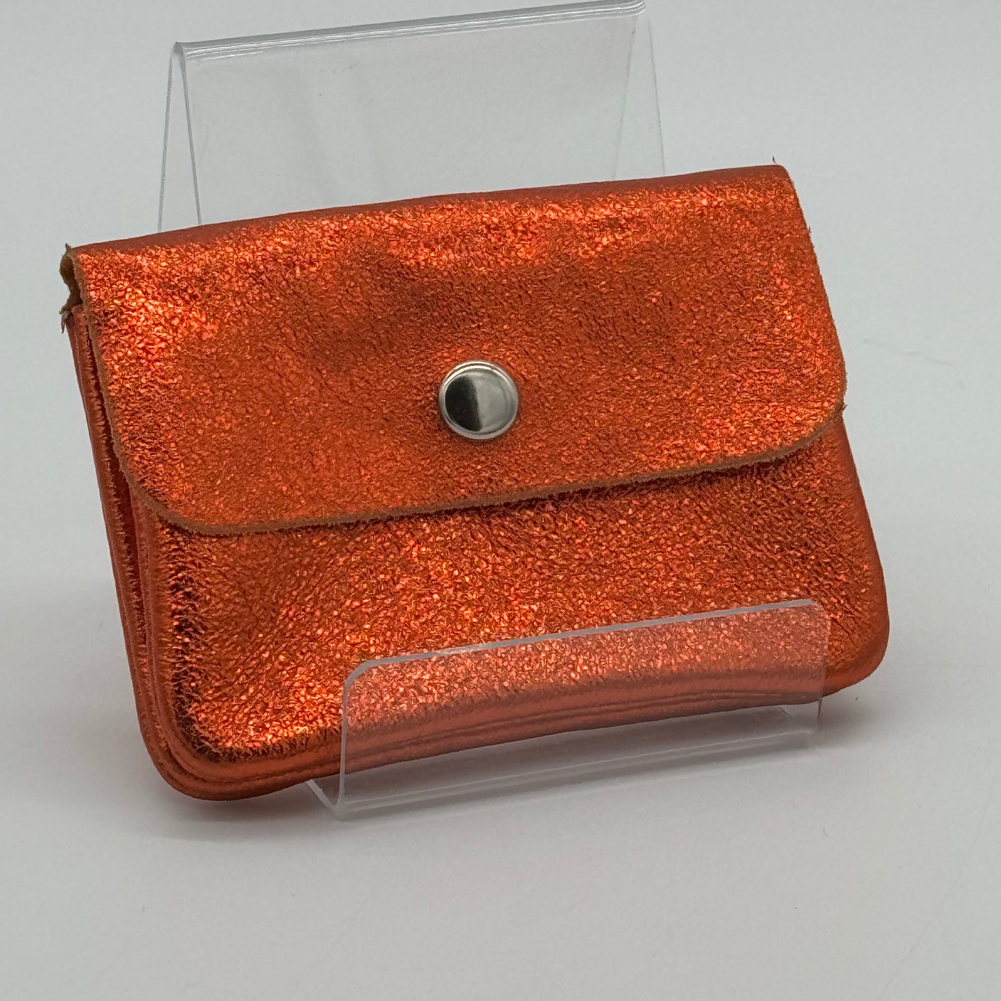 Metallic Leather Mini Purse