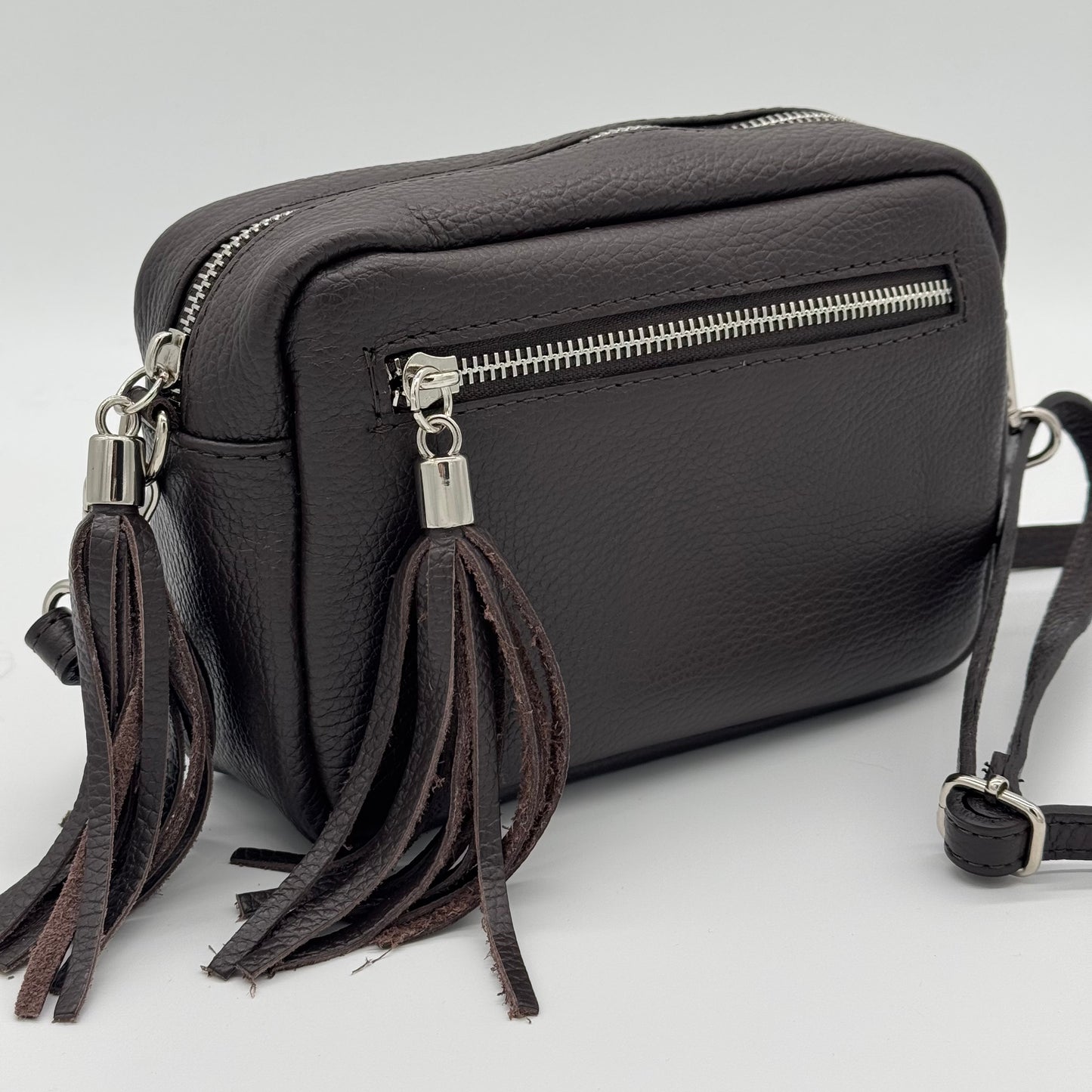 Leather Crossbody Camera Bag