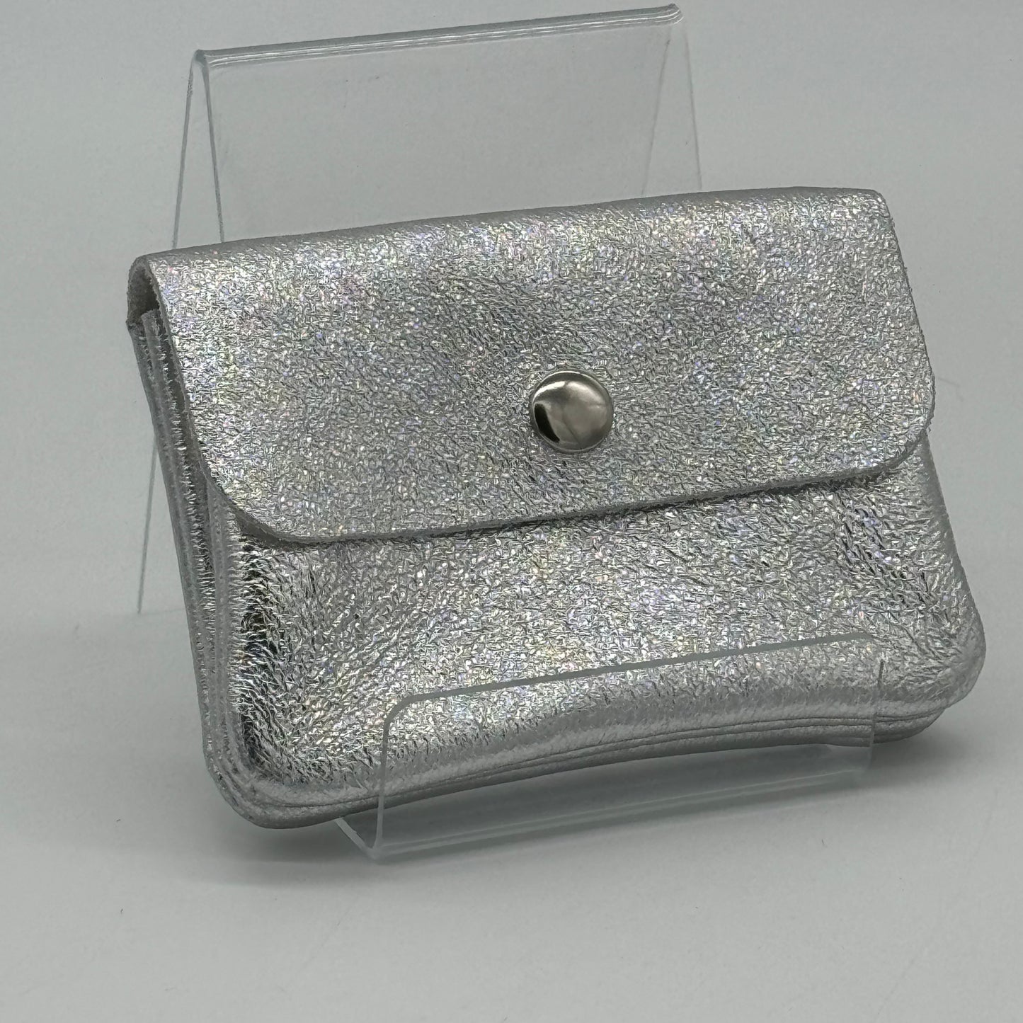 Metallic Leather Mini Purse