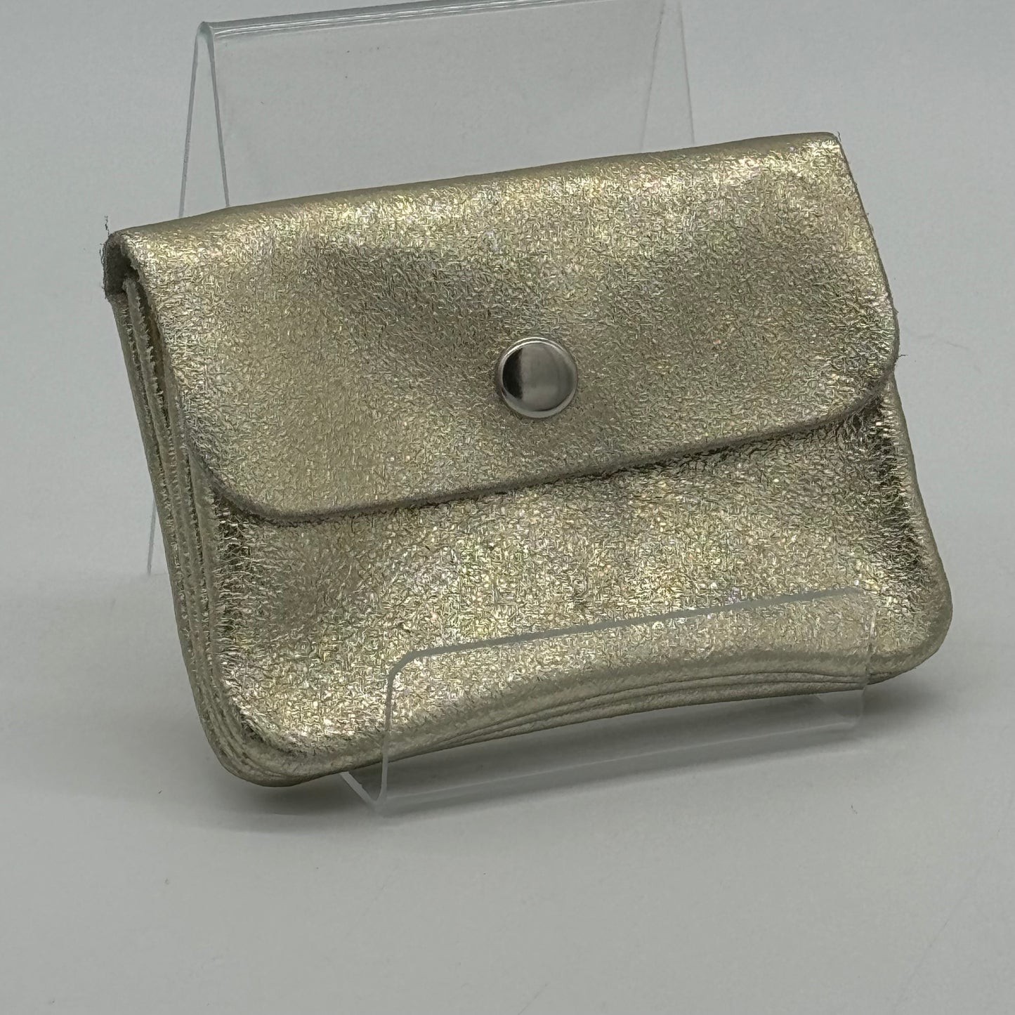 Metallic Leather Mini Purse