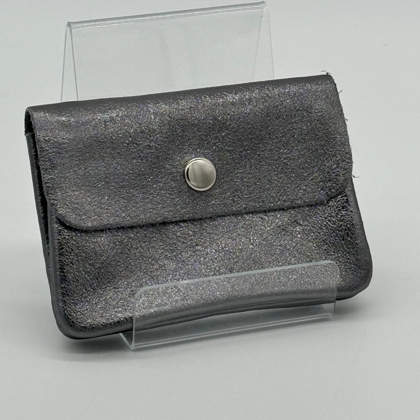 Metallic Leather Mini Purse